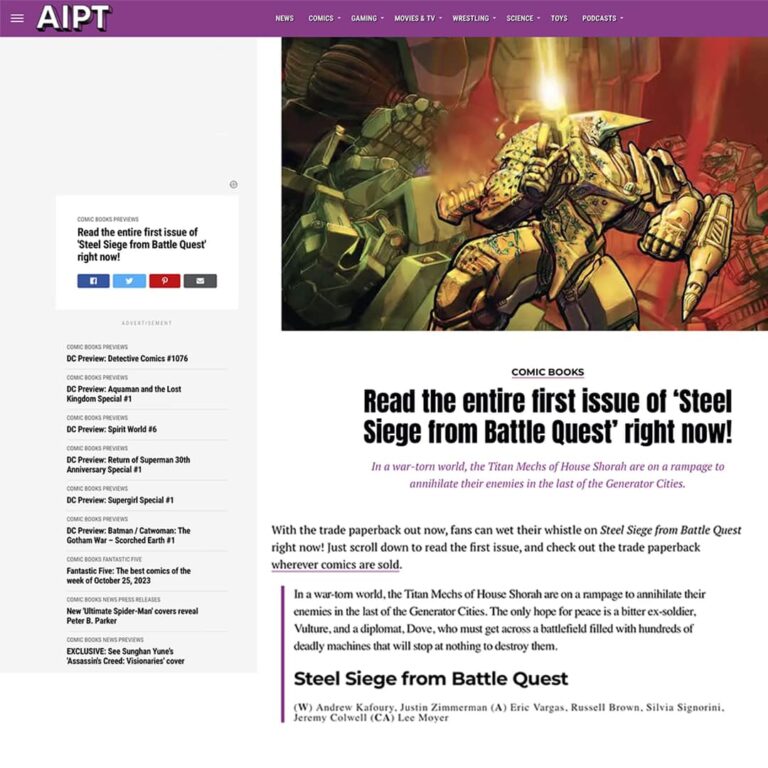STEEL SIEGE #1 ON AIPT